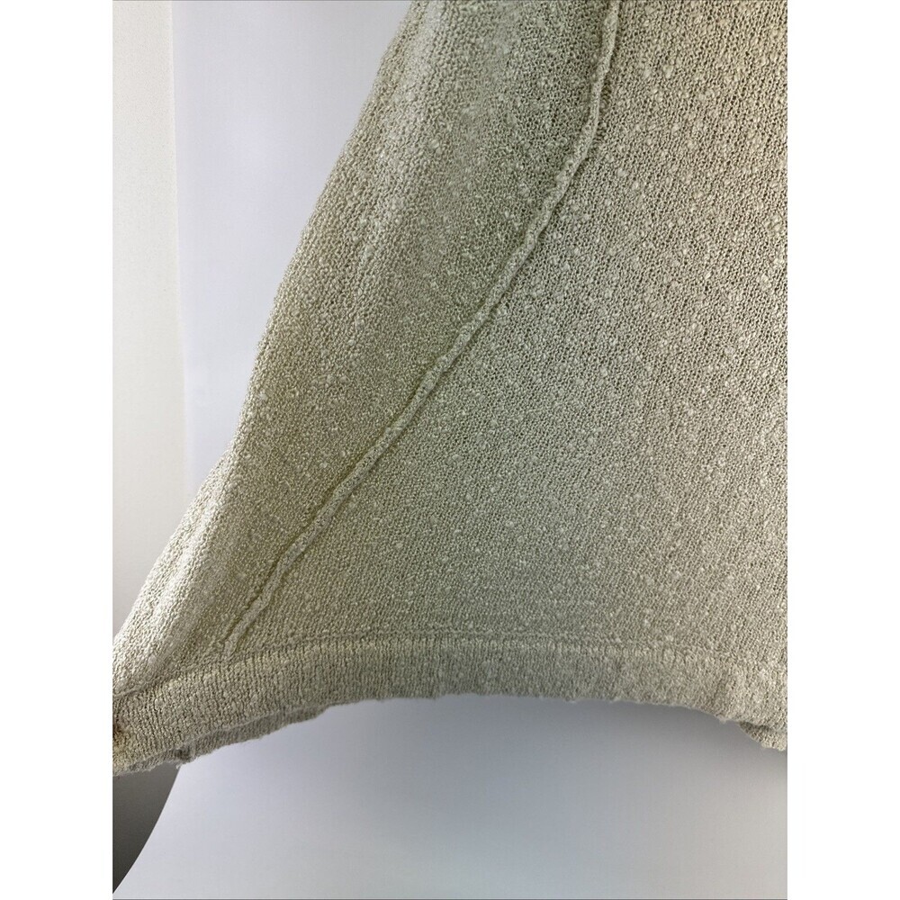 Mia Joy Cowl Neck Sweater Tunic Lightweight Open Knit Pullover Tan Womens Large - Picture 4 of 12